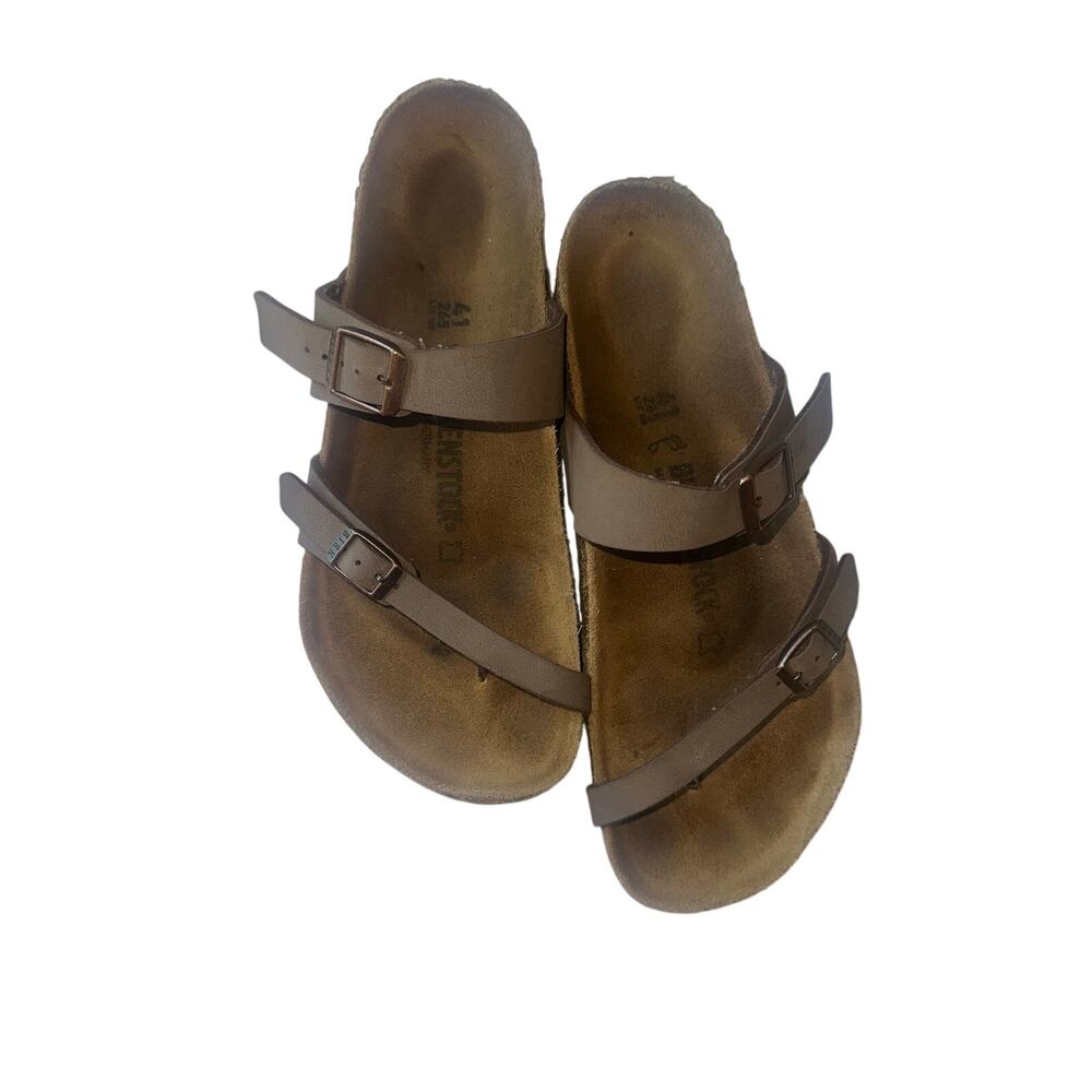 Birkenstock Arizona Taupe Brown Two Strap Sandals Size 41 Women’s 10
